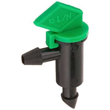 Orbit 65201 1/4" Barb 4 GPH Drip Irrigation Flag Dripper/Emitter, 10 Pack