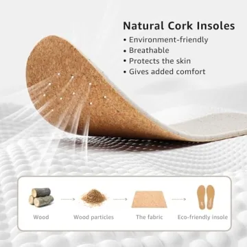 STQ Casual Shoes for Women Memory Foam Slip On Sneakers Comfortable Loafers Taupe 8