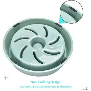 Slow Feeder Bowl, Anti-Choke Pet Bowls, Pets Water Bowl, Healthy Food Fun for Dog/Puppy…