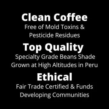 Mold Free Pure Health Coffee - Organic Fair Trade Specialty Grade Low Acid Clean Coffee 12oz (Ground...