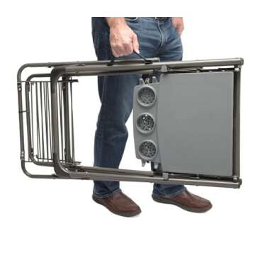 Portable Folding Grill Stand for Easy BBQ Setup