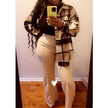 NIeyook Women’s Cozy Casual Plaid Shacket for Every Occasion