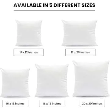 Foamily Cotton Throw Pillow Inserts 26" x 26" for All