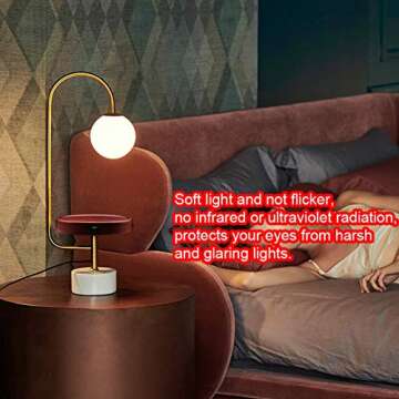 Hsyile KU300239 Contemporary Modern Creative Table Lamp with USB Charging Ports,Suitable for Living Room,Den,Office,Bedroom - Brushed Brass Finish