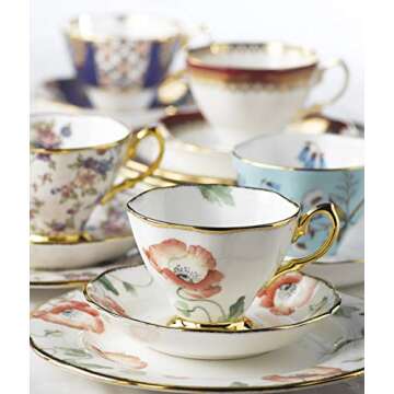 Royal Albert 100 Years 1950-1990 5-Piece Teacup & Saucer Set