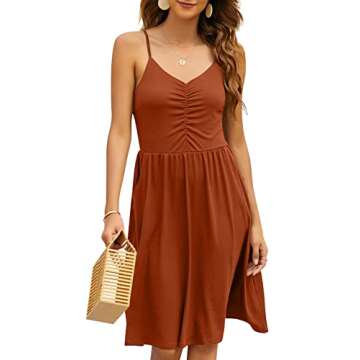 YATHON Summer Beach Dress with Pockets for Women