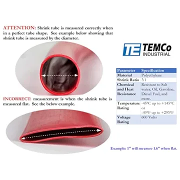 TEMCo 1/8" Marine Heat Shrink Tube for Strong Seals