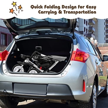 BABY JOY Tricycle 7-in-1 Adjustable & Safe Riding Solution