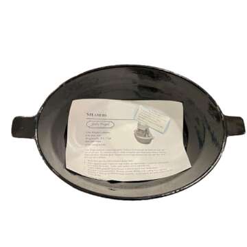 John Wright Log Cabin Steamer - Rustic Cast Iron Log Cabin Steamer with Porcelain Finish - Humidifier and Potpourri Holder for Home Decor