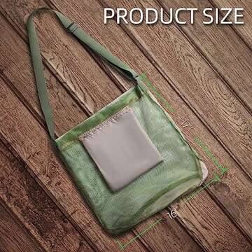 Mushroom Foraging Bag (17x16 Inches) - Foraging Kit With Mesh Bag, Adjustable Shoulder Strap, Mushro...