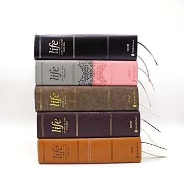 NIV, Life Application Study Bible, Third Edition, Large Print, Leathersoft, Gray/Pink, Red Letter, Thumb Indexed