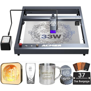 Acmer P2 Laser Engraver 33W - Powerful CNC Cutter & Engraver for Wood, Metal, Leather & Acrylic