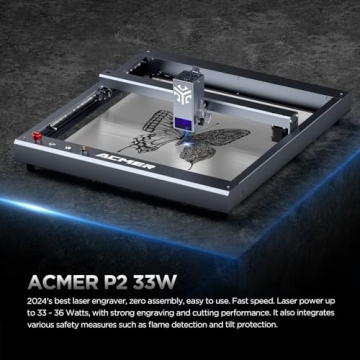 ACMER P2 33W Laser Engraver for Wood, Metal & More