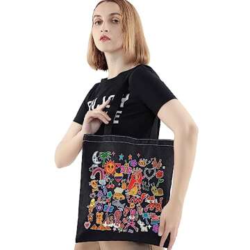 BWWKTOP Manana Sera Bonito Cosmetic Makeup Bag Latin Singer Fans Gift Music Album Makeup Zipper Pouch Bag Singer Album Merchandise (Manana TGBL)