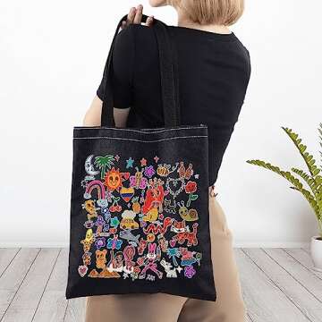 BWWKTOP Manana Sera Bonito Cosmetic Makeup Bag Latin Singer Fans Gift Music Album Makeup Zipper Pouch Bag Singer Album Merchandise (Manana TGBL)