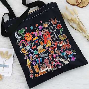 BWWKTOP Manana Sera Bonito Cosmetic Makeup Bag Latin Singer Fans Gift Music Album Makeup Zipper Pouch Bag Singer Album Merchandise (Manana TGBL)