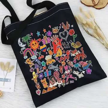 BWWKTOP Manana Sera Bonito Cosmetic Makeup Bag Latin Singer Fans Gift Music Album Makeup Zipper Pouch Bag Singer Album Merchandise (Manana TGBL)