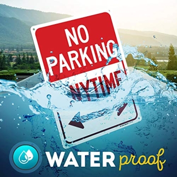 No Parking Anytime Sign - Durable 10x14 Aluminum Sign