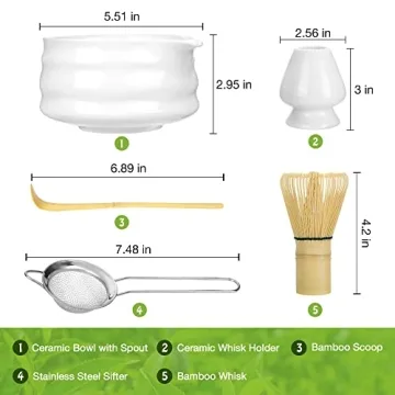Marce Matcha Whisk Set with Bowl and Accessories