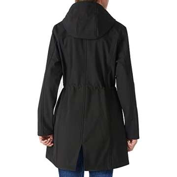 Outdoor Ventures Women's Lightweight Waterproof Fleece Lined Hooded Softshell Rain Jacket, Warm Wind...