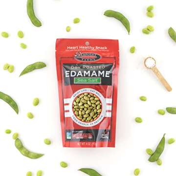 Seapoint Farms Dry Roasted Edamame, Sea Salt, Vegan, Gluten-Free, Kosher, and Non-GMO, Crunchy Snack...