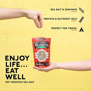 Seapoint Farms Dry Roasted Edamame, Sea Salt, Vegan, Gluten-Free, Kosher, and Non-GMO, Crunchy Snack for Healthy Snacking, 4 oz. Bag (Pack of 12)