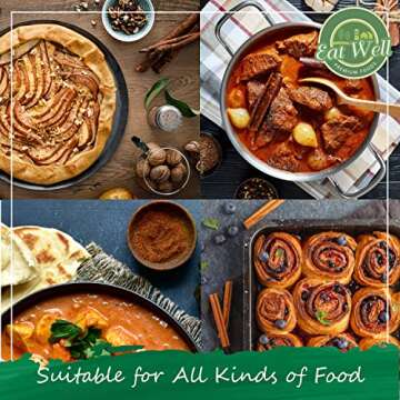 Eat Well Premium Foods - Ceylon Cinnamon Ground Powder 16oz Reseable Bag,100% Natural