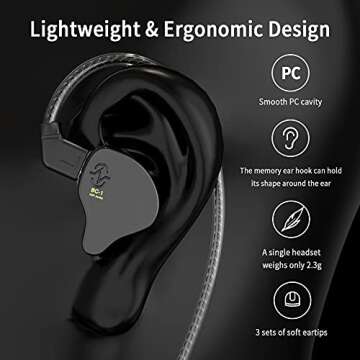 YINYOO CCZ Melody Wired Earbuds for Musicians & Audio Enthusiasts