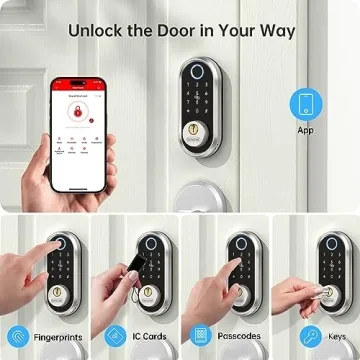 Smart Deadbolt with Fingerprint and Bluetooth Entry