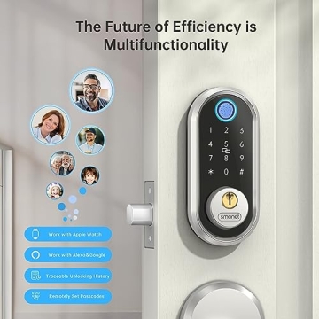 Smart Deadbolt with Fingerprint and Bluetooth Entry