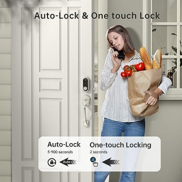 Smart Deadbolt with Fingerprint and Bluetooth Entry