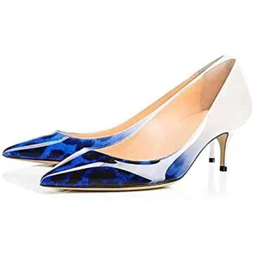 Axellion Women's 2.5IN High Heels Stiletto Pumps Pointed Toe Dress Wedding Shoes, Comfortable & Elegant for Work, Prom, and Evening Events