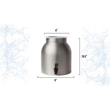 New Wave Enviro Stainless Steel Water Dispenser, 2.2-Gallon(single)