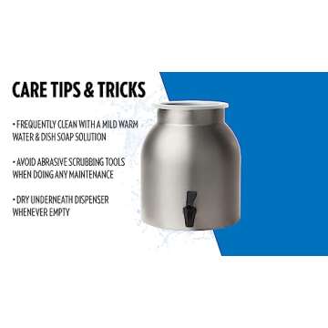 New Wave Enviro Stainless Steel Water Dispenser, 2.2-Gallon(single)