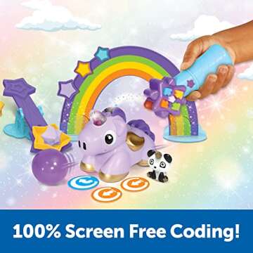 Learning Resources Coding Critters MagiCoders: Skye the Unicorn, Screen-Free Early Coding Toy For Kids, Interactive STEM Coding Pet, 22 Pieces, Ages 4+