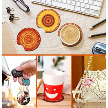 57Pcs Sublimation Blanks Set for Custom Gifts