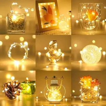 Ehome Fairy Lights, USB Operated Fairy Light Plug in 33ft 100 Led Waterproof String Lights Copper Wire Decorative String Light for Bedroom Indoor Christmas Wedding Party Patio Window