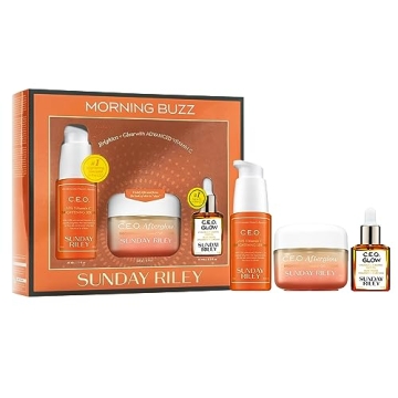 Sunday Riley Morning Buzz Vitamin C Brightening Trio Set