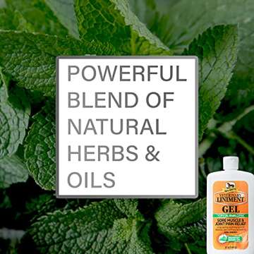 Absorbine Veterinary Liniment Topical Analgesic Sore Muscle and Arthritis Pain Relief Warming Liniment Rub, 12 Ounce Gel