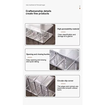 ZGDYUI Charger Organizer with 8 Compartments and Wire Ties