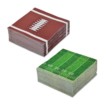 Football Birthday Party Disposable Napkins 80 Pack