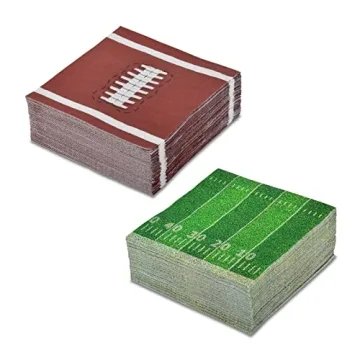 Football Birthday Party Disposable Napkins 80 Pack