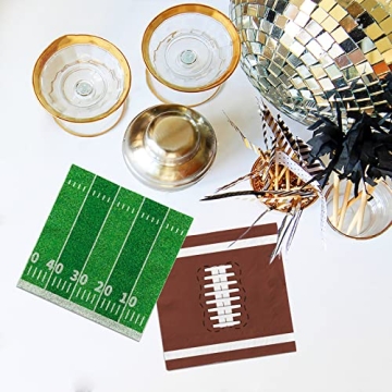 Football Birthday Party Disposable Napkins 80 Pack