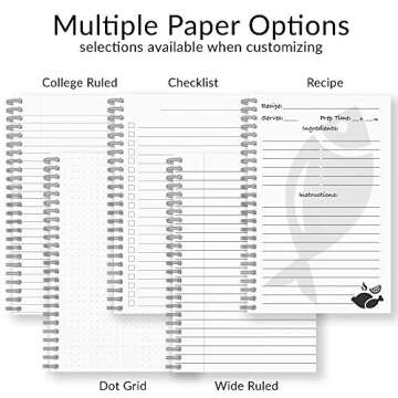 Dream It Personalized Motivational Notebook/Journal, Laminated Soft Cover, 120 pages of your selected paper, lay flat wire-o spiral. Size: 8.5” x 11”. Made in the USA