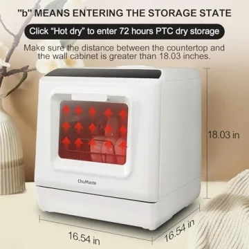 Compact Countertop Dishwasher for Apartments & RVs