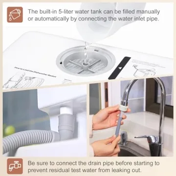 Compact Countertop Dishwasher for Apartments & RVs