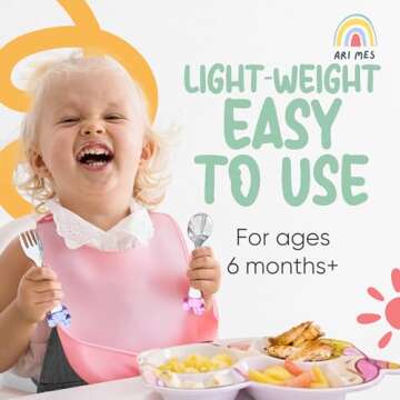 ARI MES Unicorn Plate Set - Fun, Safe & Lightweight
