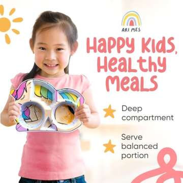 ARI MES Unicorn Plate Set - Fun, Safe & Lightweight