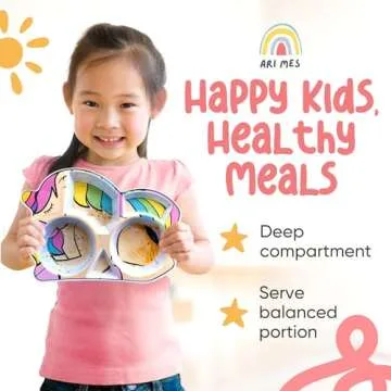 ARI MES Unicorn Plate Set - Fun, Safe & Lightweight