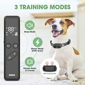 Dog Training Shock Collar - 3 Modes, Remote, Waterproof